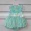 100% cotton woven fabric baby tutu romper with lining