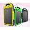 5000mA Power bank with solar panel