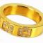 18K Gold High Polished Stainless Steel  Ring For Marriage Ring