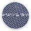 100% cotton deep color thick print design with tassel round beach towel retail price