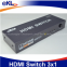 high quality HDMI V1.3 3 ports HDMI switch 3x1 HDMI switcher box
