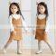 B41005A Children's spring autumn sleeveless strap dress