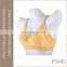 High quality fashion yellow women cotton nursing bra underwear
