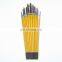 Long coloured handle horse hair brush, round, #1~12