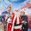 Giant santa claus christmas inflatable human size snow globe sale