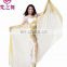 Hot sale turkish chiffon 240*120cm glittery shiny women belly dance retangle veil scarf P-9057#