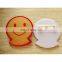 double layers acrylic badge logo printing in middle
