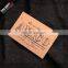 custom hot stamping brand name logo jeans leather label patch