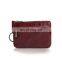 Genuine Leather Coin Purse Mini Pouch Change Wallet with Key Ring