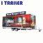 International standard catering burger fiberglass food caravan