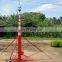 Vehicle portable heavy duty 18m telescopic high manual mast