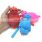 Cute Kawaii Baymax Shape Car Key Holder Promotion Girls Wallet Wristlet Fashion Ladies Mini Coin Purse