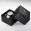 Wholesale OEM customized luxury Square black watch box cardboard watch packaging box with PU pillow