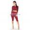 2020 Two 2 Pieces Set Crop Top Long Sleeve Summer New Latest Sport Style Colorful Women Jumpsuits And Rompers