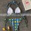 2019 Sexy Snake Micro Bikini String Tied Swimsuit Women Push Up Swimwear Summer BeachWear Halter Bikini Bathing Suit Biquini