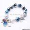 Children fairy tale bracelet Mermaid Unicorn Ice-cream Charms Girl Bracelet pendants 12Colors