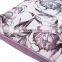 Purple Printed Rose Square cotton liner Pillows Case Soft Throw Pillow