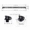 Universal Offraod Auto UTV ATV Truck IP67 Waterproof Single Row Car Led Bar Light 54w Led Work Light Bar