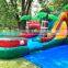 Jungle Theme Inflatable Jumping Castle Commercial Bounce House With Water Slide