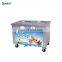 Highly-Efficient Fried Ice Cream Machine Double Flat Square Pan