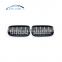 New Shape ABS Grille For BMW X5 X6 F15 F16 Grille Polished Silver And Glossy Black