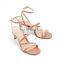 Women high heels beautiful color pointed toe ladies sandals shoes