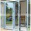 Aluminum folding doors double glass bi fold doors with certification