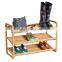 3 tier bamboo bench shoe rack storage home organizer shelf shoes