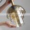 Gold Minimalist Indoor Ceiling Hanging Light Post Modern Amber Glass Pendant Lights Bedroom Bedside LED Chandelier
