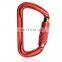 JRSGS Heavy Duty Manufacturer Custom Durable Safety 30kN Carabiner Climbing Aluminum Screw Locking Snap Hook S7111