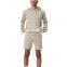 Plain Blank Custom 2 Pieces Men Short Sleeve Tracksuit Fashion Summer Short Set Tracksuit For Men