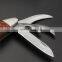 stainless steel multi function wine corkscrew  pocket folding BBQ brush knife with laguiole pakka wood handle mushroom knife