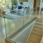 Elegant custom aluminum frameless glass railing aluminum profile