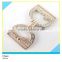 Rhinestone Chain Gold Plated Metal Chain for Dress Decoration 2.5x7cm