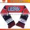 knitted jacquard promotional football fans scarf sport scarf