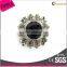 High Quality Imitation Silver Fashionable Artificial Diamond Brooch With Big Round Shine Glass