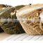 colorful stripe straw bag