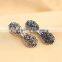 Trendy Hair Barrettes Purple Crystal Rhinestone Bridesmaid Wedding Party Fashion Flower Hair Clip Jewelry