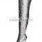 Thigh heel long over knee rubber boots snake skin pointy toe boots women over knee high heel boots