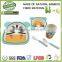 NEW design decal bamboo fibre children dinner set ,3pcs kids dinner set lovely