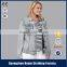 2016 new arrival garment factory wholesale half jean jackets with good quality