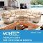 luxury living room furniture leather sofa