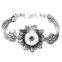 2016 Snap Bangles Newest Design Chain 18mm Ginger Snap Button Bracelet pulseras vintage Snap Bracelets