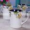 Lovely animal kids cup ceramic ,children ceramic cup keep cup ceramic