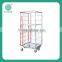 Selling different style folding warehouse storage trolley with high quality