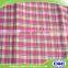 factory price custom 100 cotton yarn dyed checkered fabric