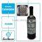 Custom Aluminum Embossed Bottle Label,wine metal sticker Metal Wine Label