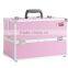 Aluminum Large 14" Beauty Cosmetics & Makeup Train Case