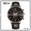 New chronograph watch high quality Genuine Leather Sport watch Relogio masculino,cricket live alibaba express watches for men