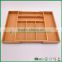 Fuboo expandable bamboo cultery tray,adjustable tray